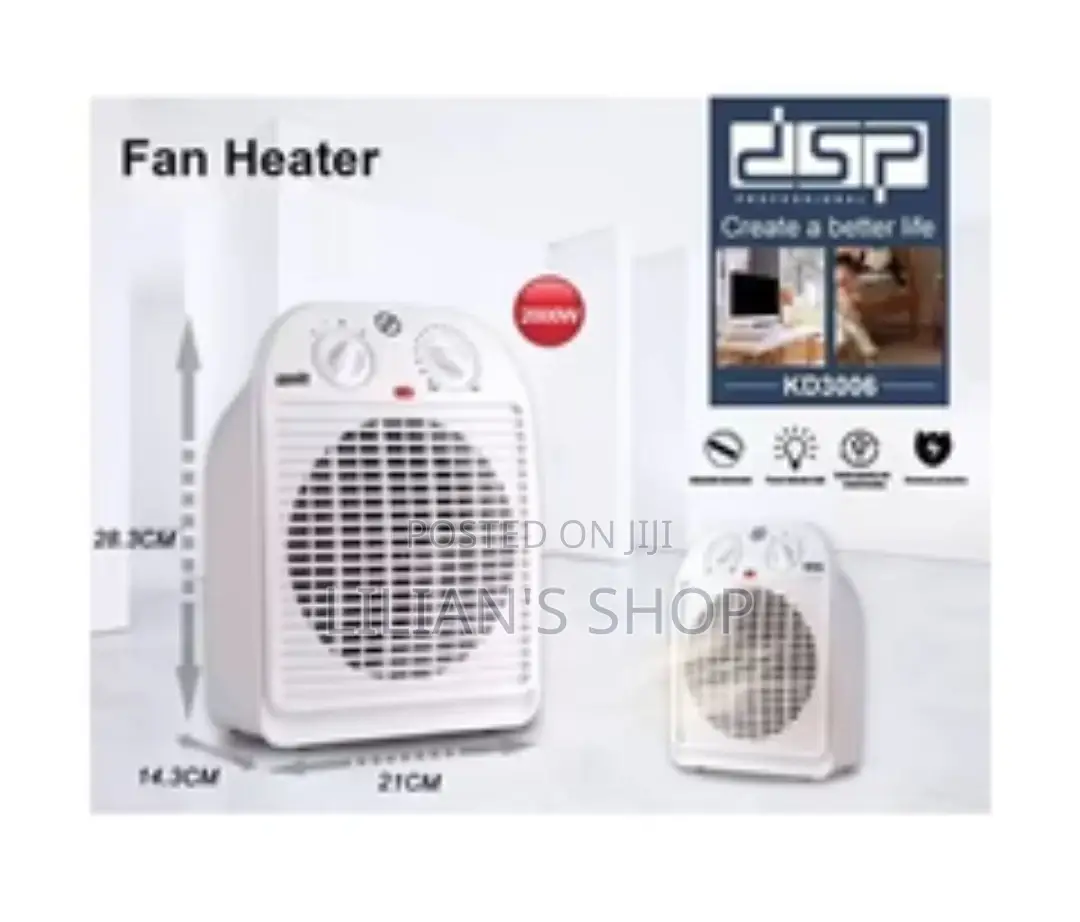 DSP 2000w Home Electric Fan Heater
