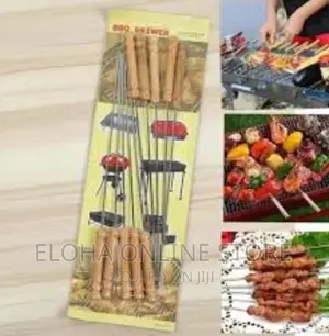 Wooden Handle Roasting BBQ Skewers