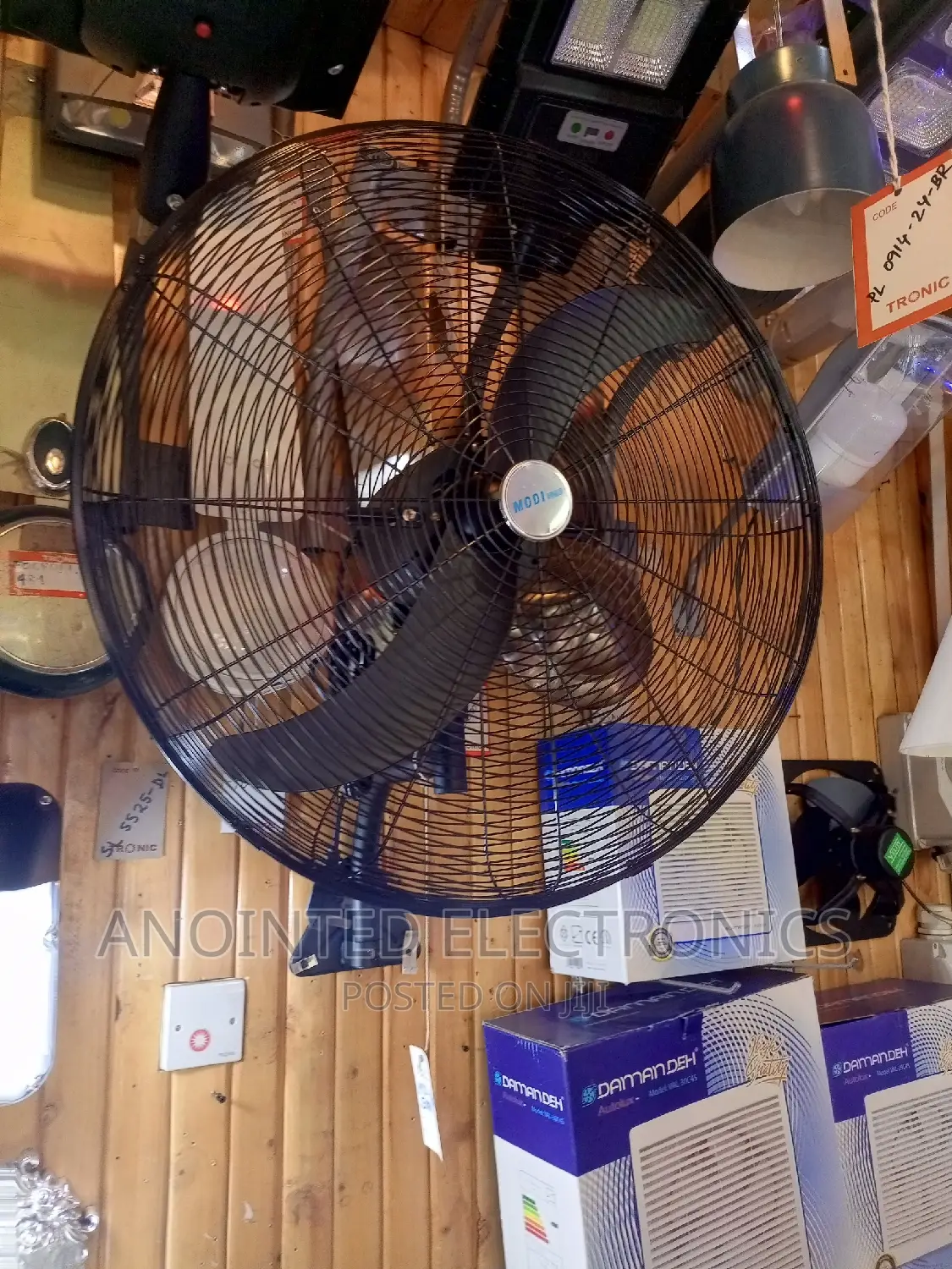 Industrial Wall Fans Black 30"