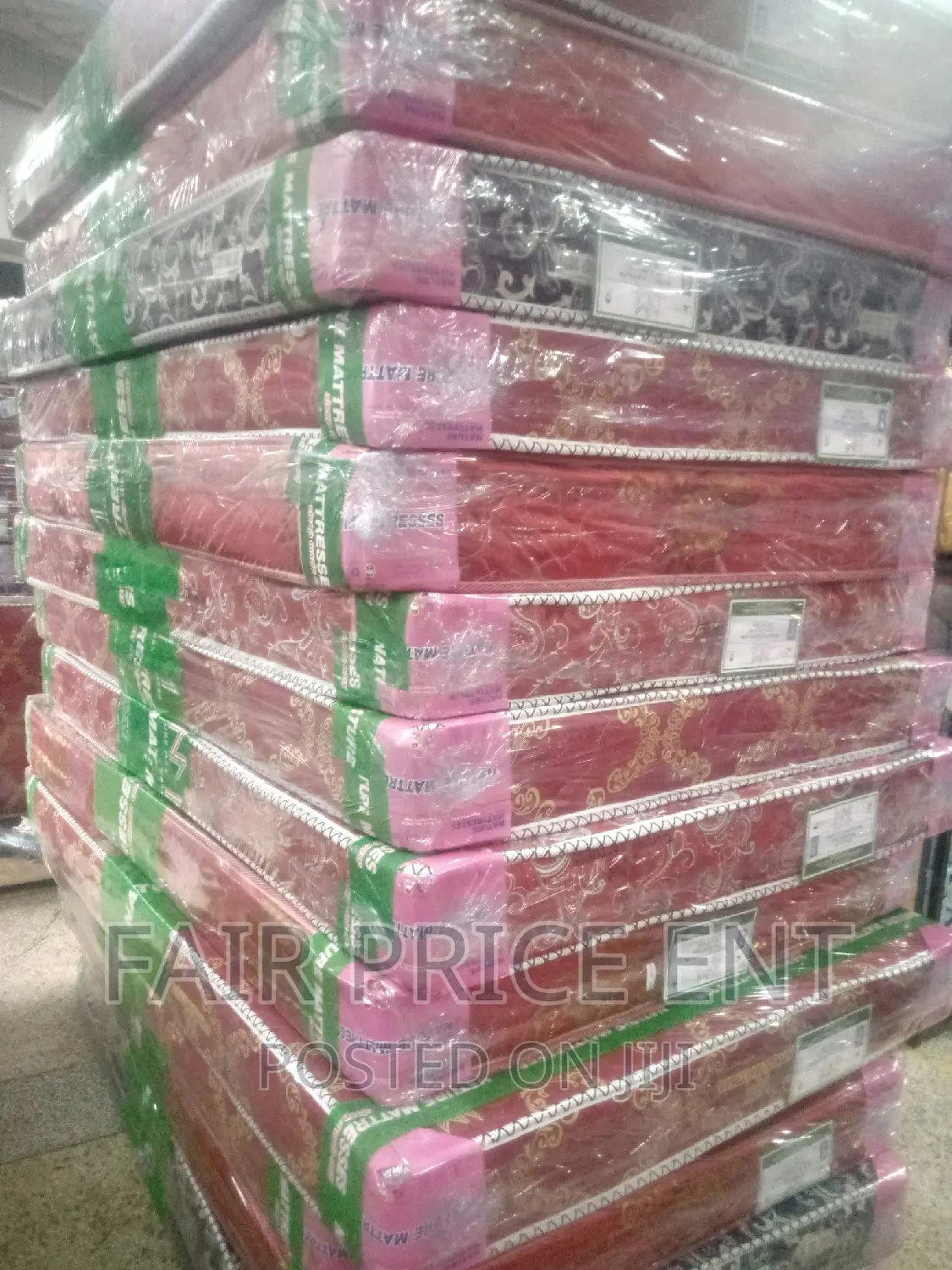 Original Fibre Mattress.4x6x6inches.( Red)