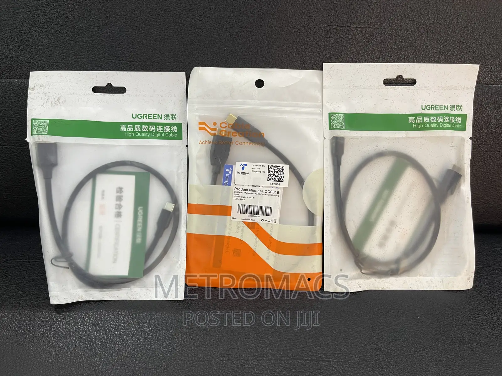 Microusb Male B to USB-C Cable