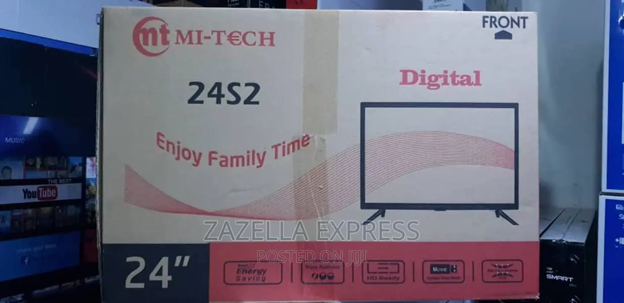 Mitech LED Tv Flat Screen 32 Inches With USB HDMI Supports