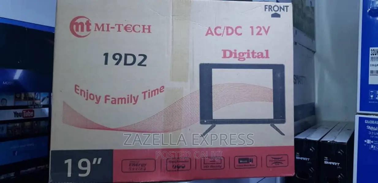 Mitech LED Tv Flat Screen 32 Inches With USB HDMI Supports