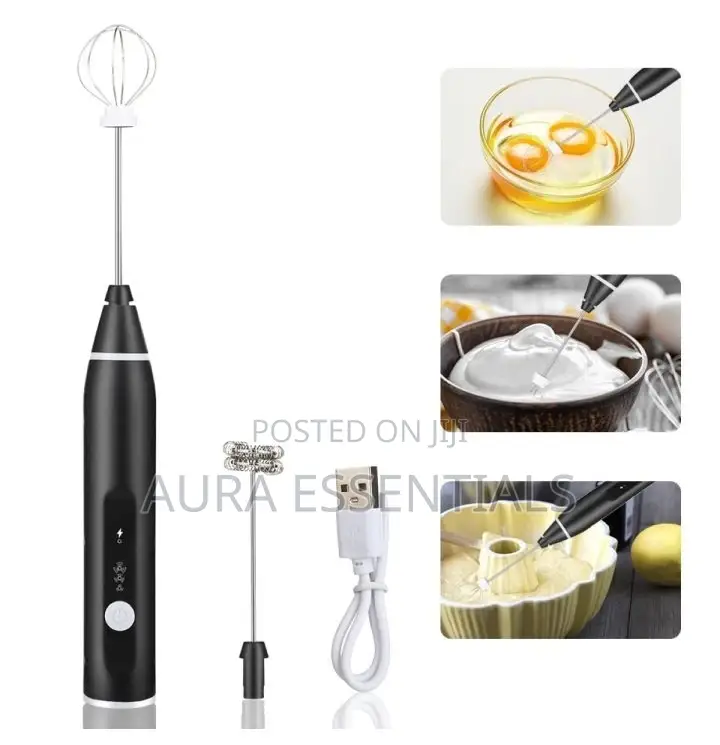 2 in 1 Rechargeable Milk Frother and Egg Beater