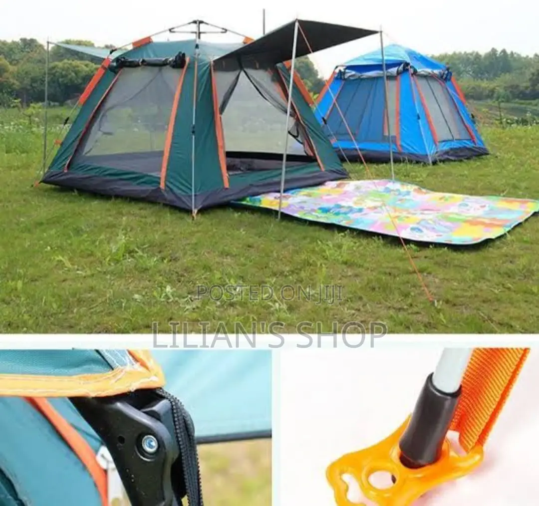 6 People Double Layer Waterproof Camping Tent Automatic