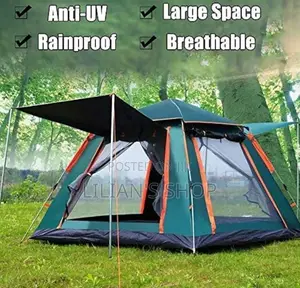 6 People Double Layer Waterproof Camping Tent Automatic