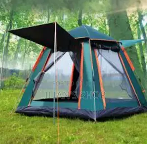6 People Double Layer Waterproof Camping Tent Automatic