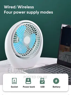 Wired/ Wireless Desk Fan USB Air Circulation Fan