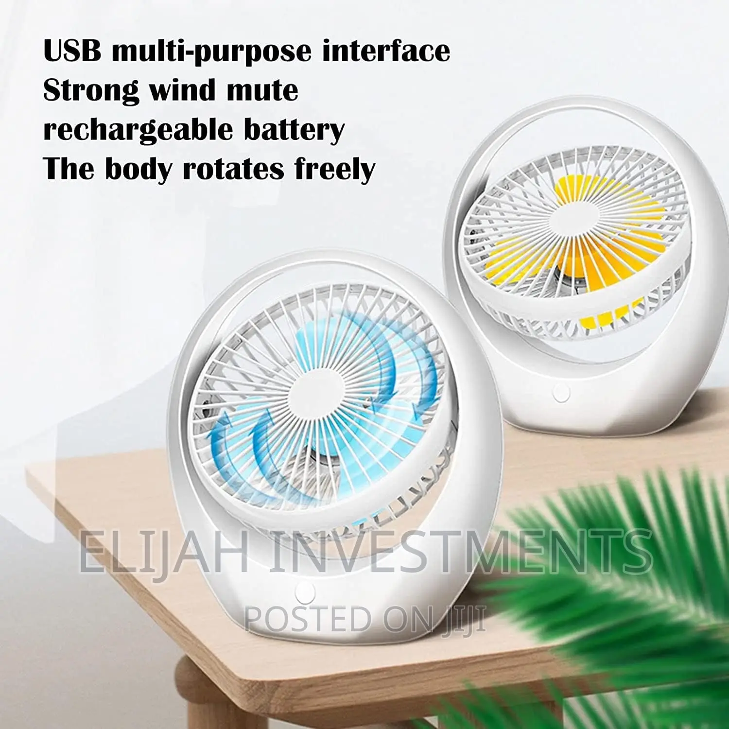 Wired/ Wireless Desk Fan USB Air Circulation Fan