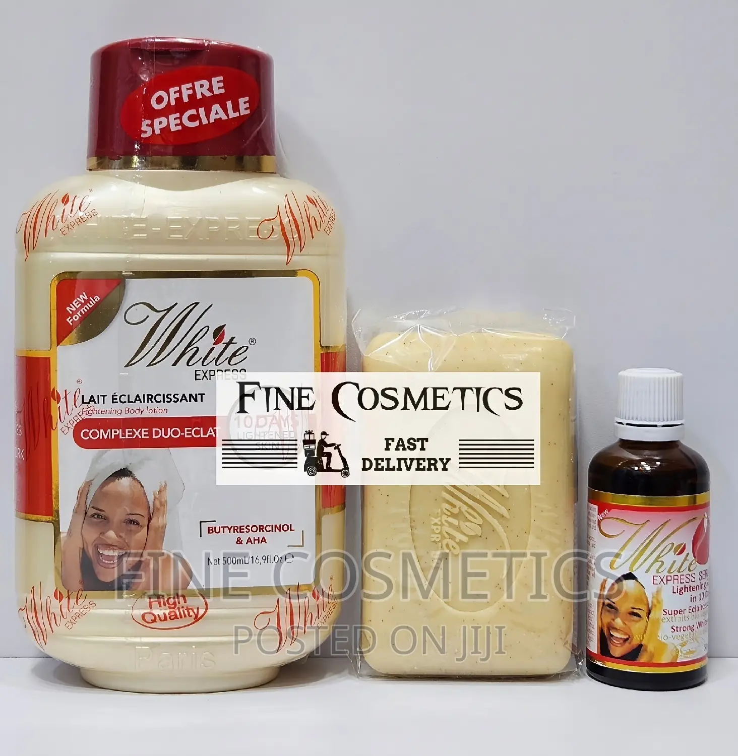 White Express 10days Lightening SET Of: Lotion, Soap + Serum