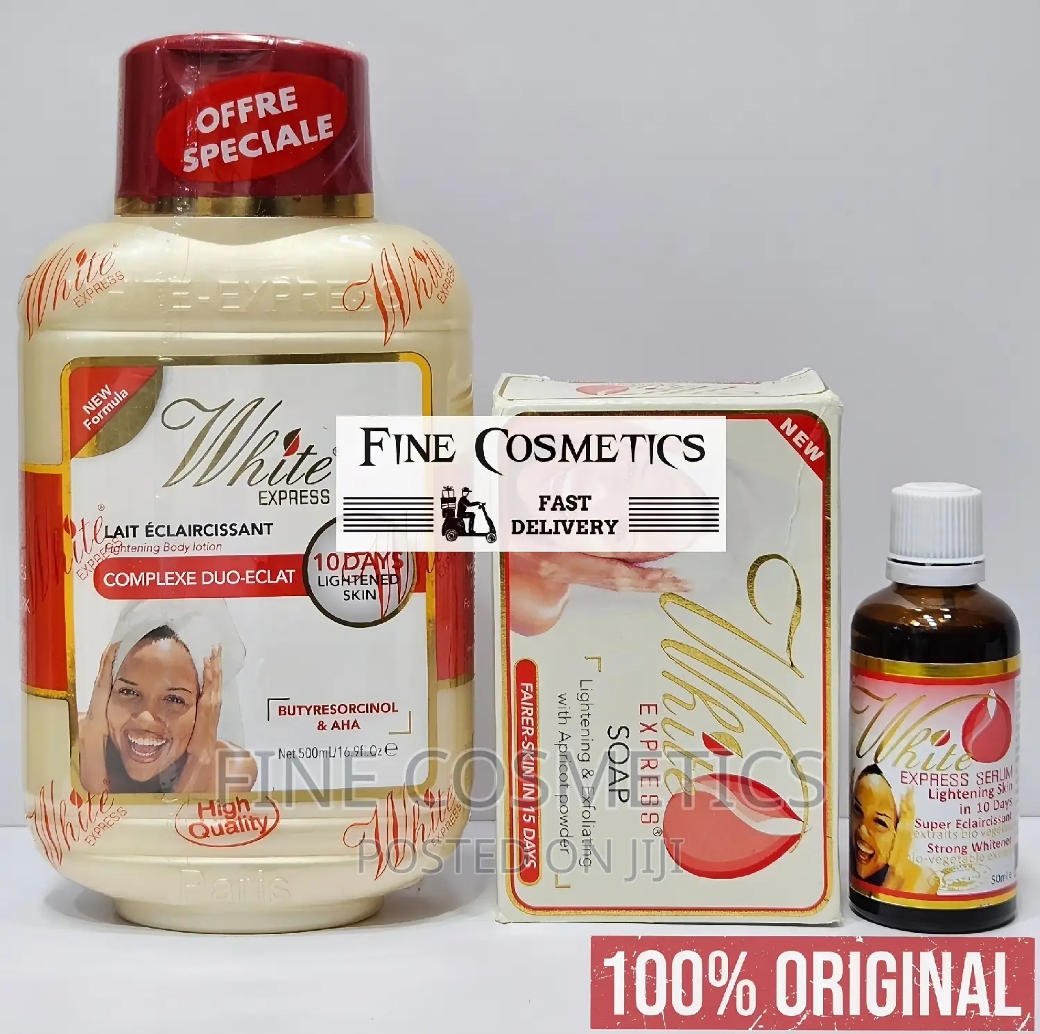 White Express 10days Lightening SET Of: Lotion, Soap + Serum