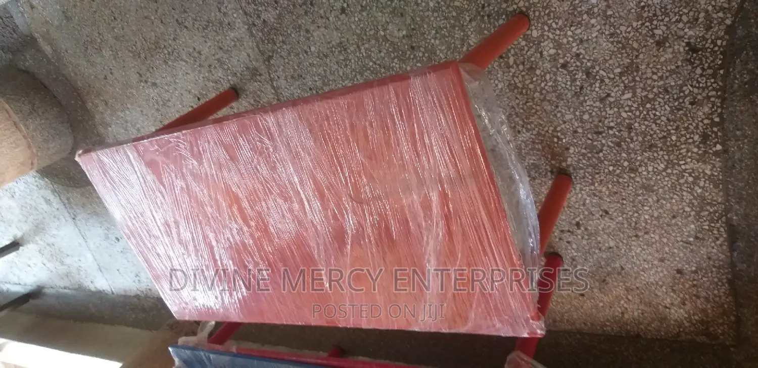 Rectangular Table With Piped Legs
