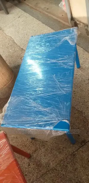 Rectangular Table With Pipe Legs