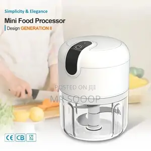 Rechargeable USB Mini Food Processor Chopper Grinder