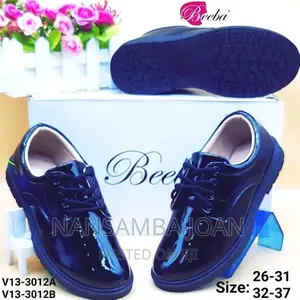 Photo - Boy's Shinny Back to School Shoes-Black