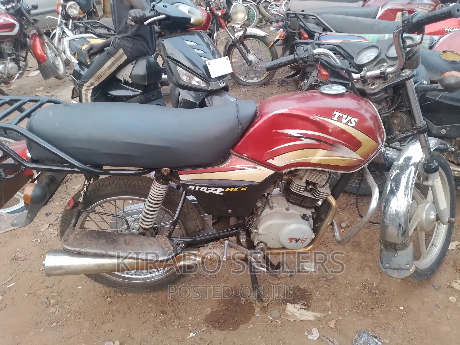 TVS XL 100 2018 Red
