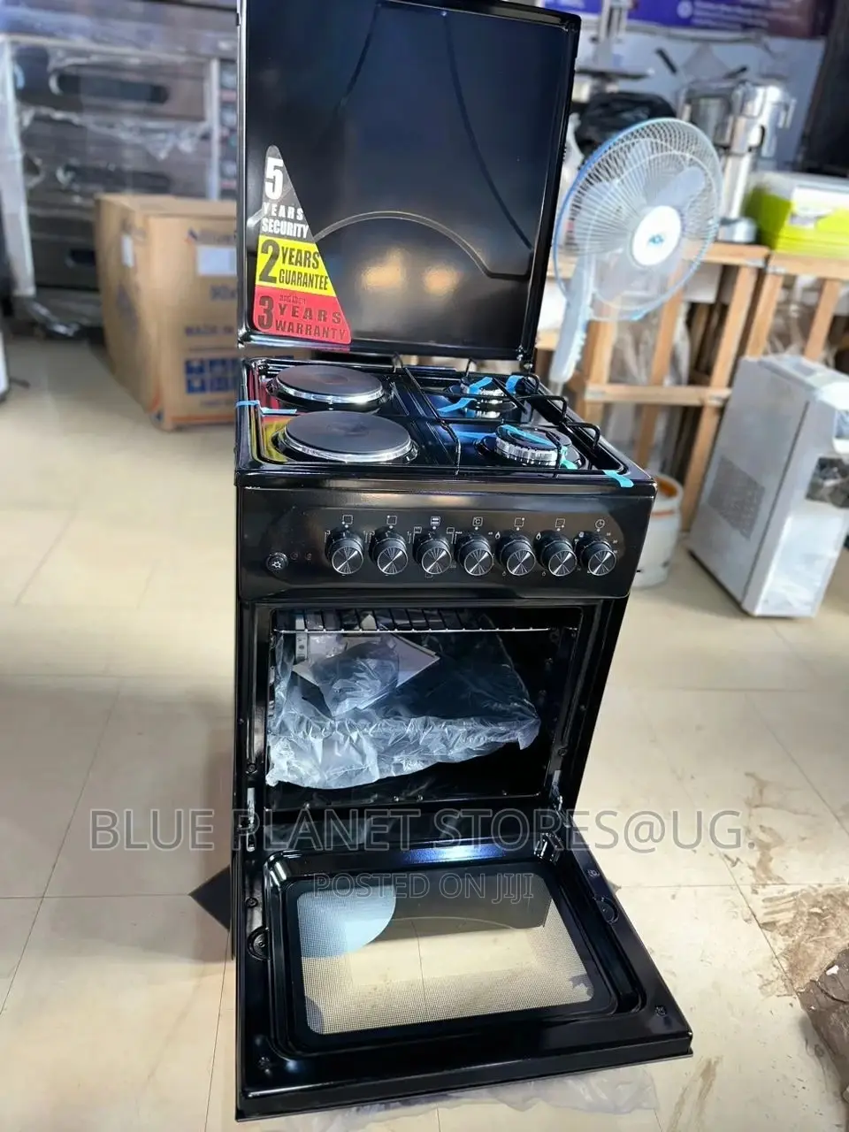 BLUEFLAME 2+2 Automatic Cooker \\ 50cm × 50cm \\ Black Color