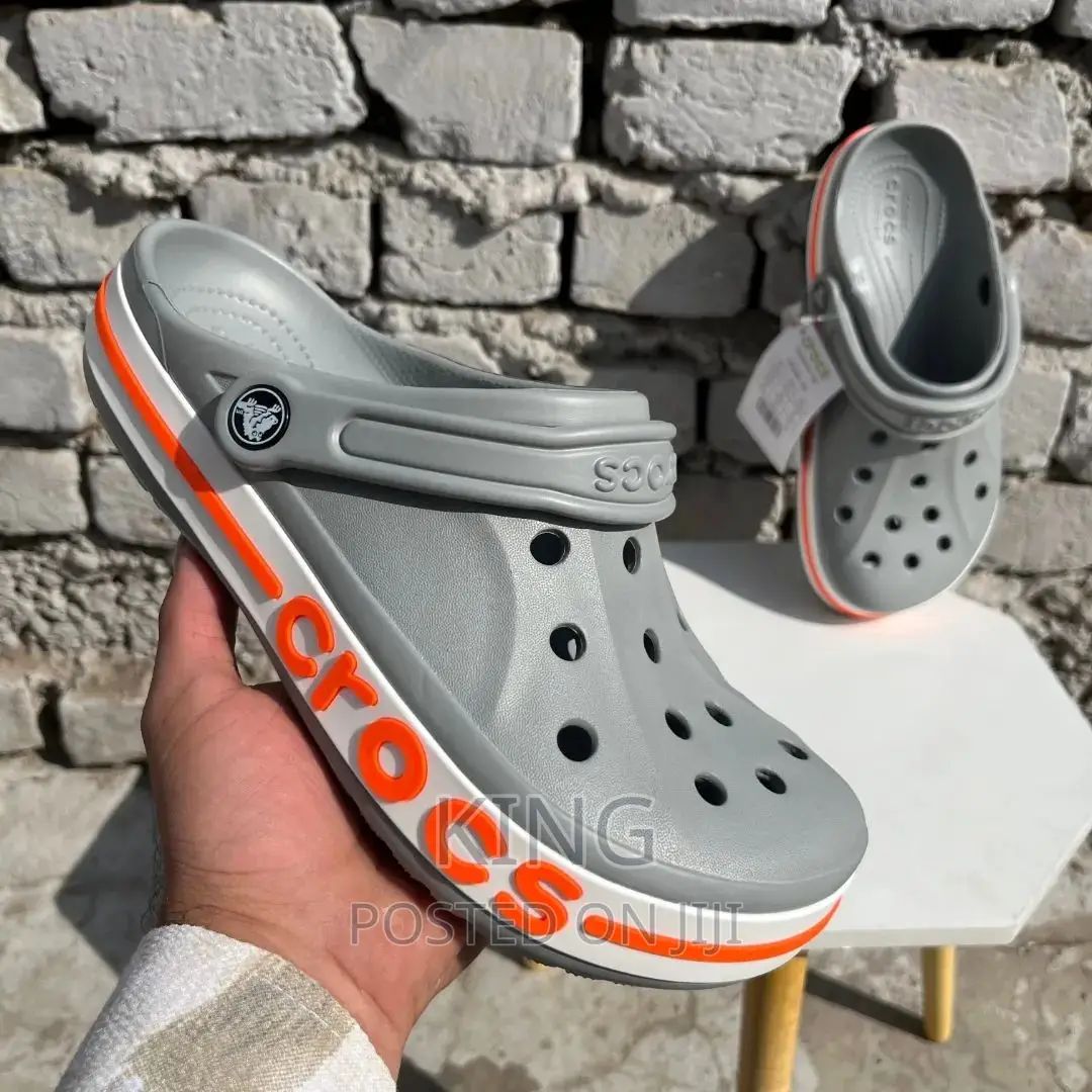 Crocs. Grey White