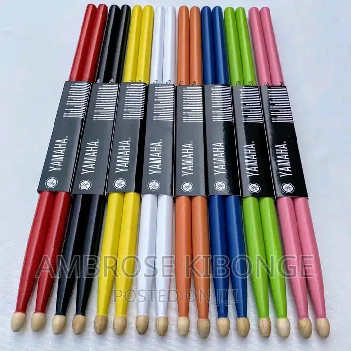 YAMAHA Matched Weight 5A / 7A Solid Wood Paired Drum Sticks.