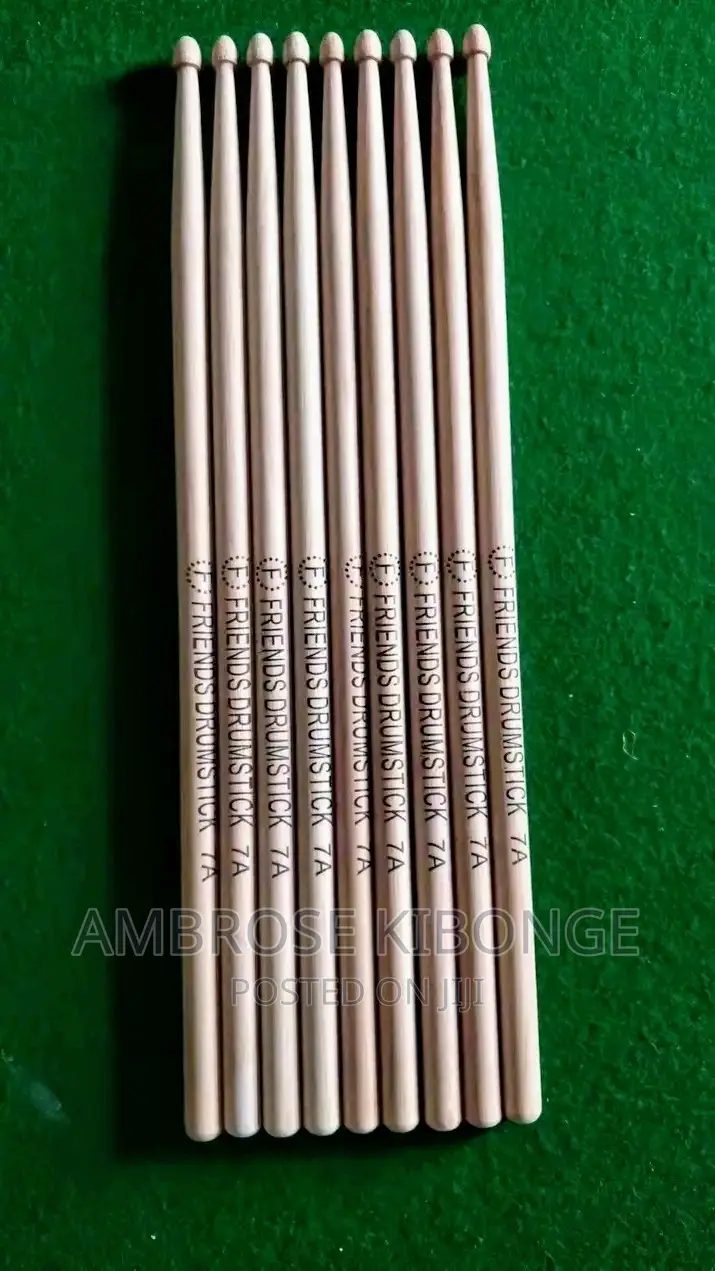 YAMAHA Matched Weight 5A / 7A Solid Wood Paired Drum Sticks.