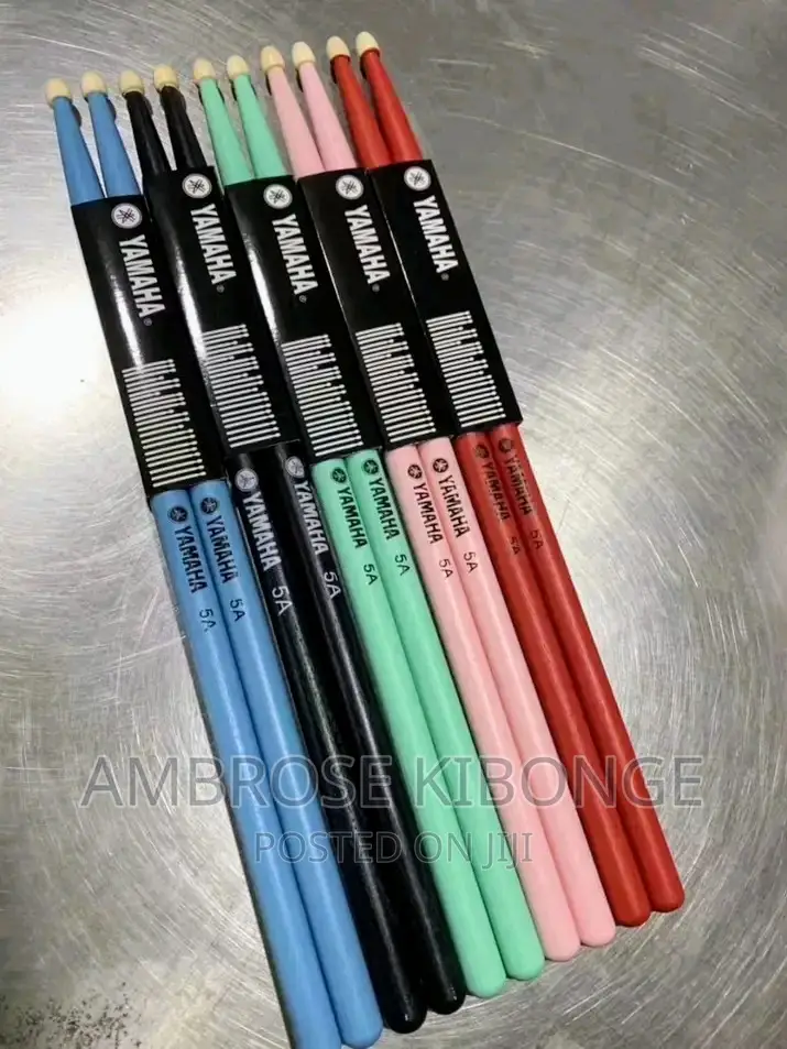 YAMAHA Matched Weight 5A / 7A Solid Wood Paired Drum Sticks.