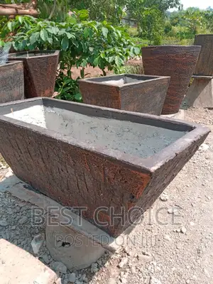 Introducing Our Sturdy and Stylish Concrete Flower Pots!