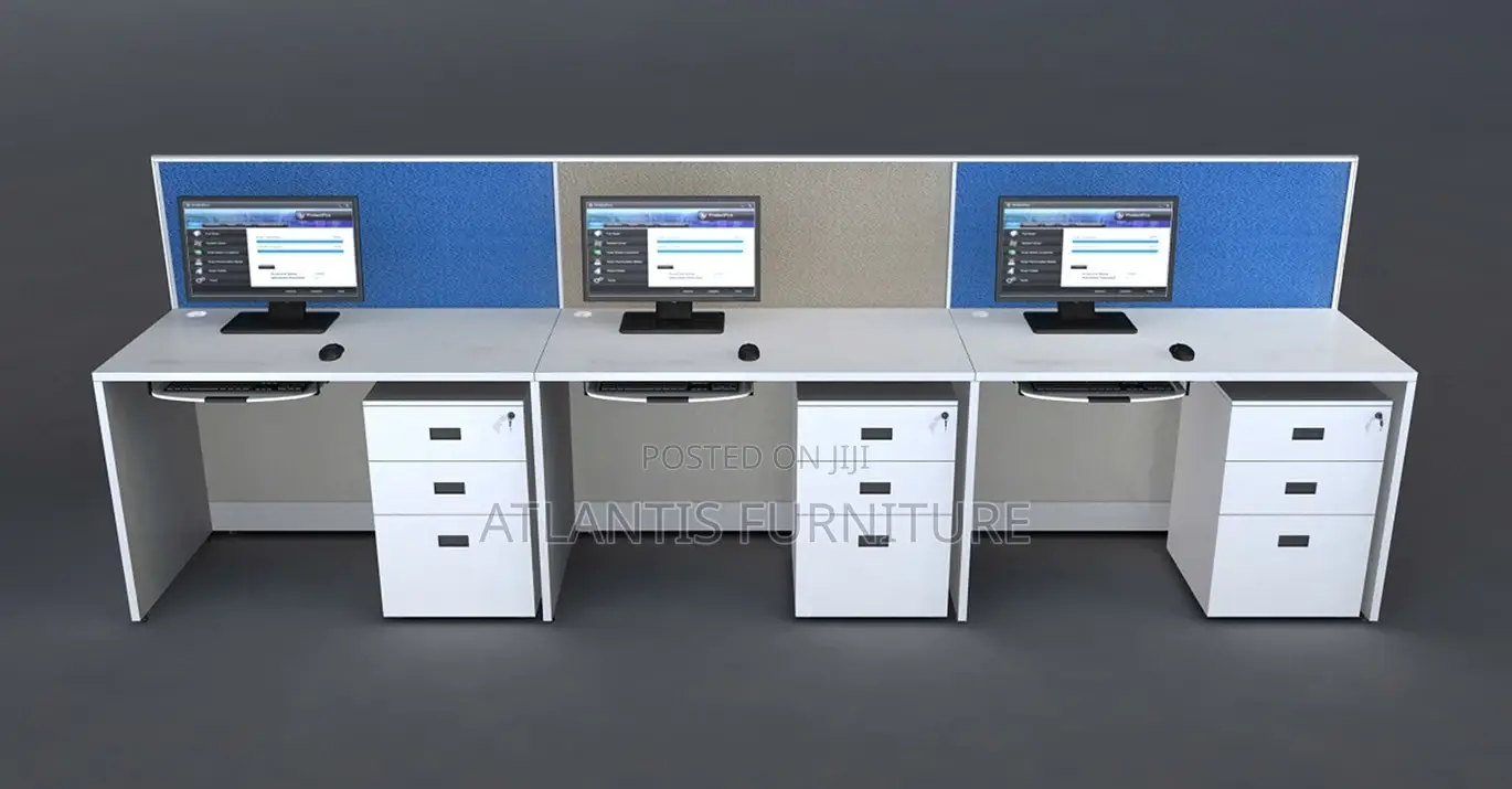 3 Seater Workstation Locally Made.