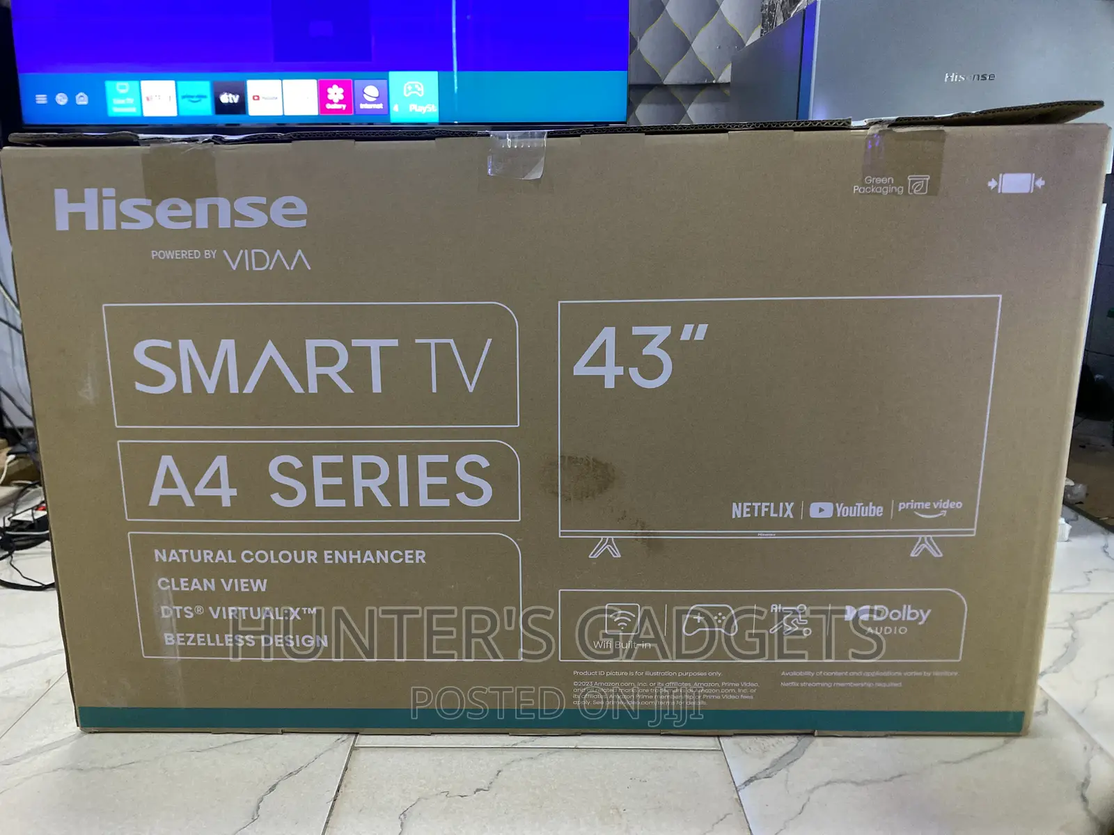 Hisense Forty Three Inches Smart Frameless Vida Brand New
