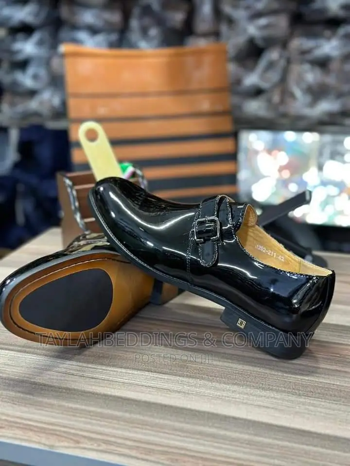 Business Monk Shoes for Men, Metal Decor Buckle Shoes