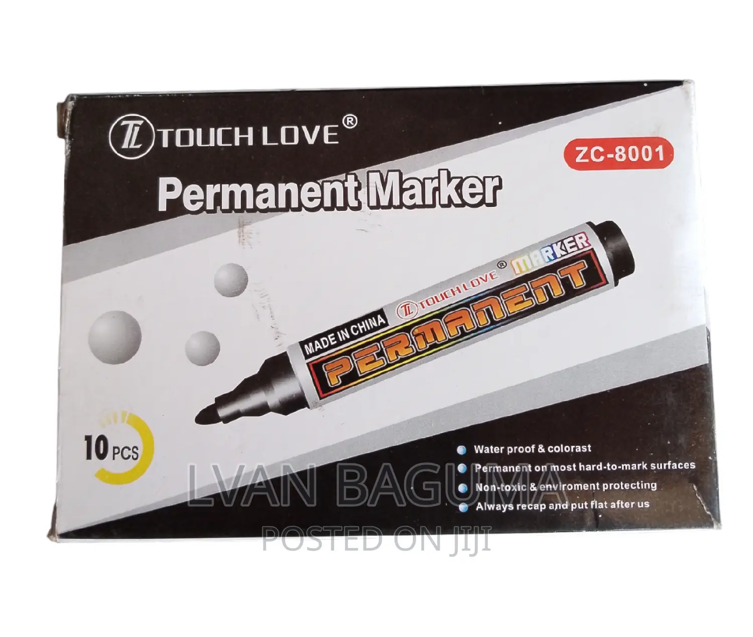 A Box of Permanent Markers - 10 PCS