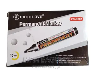 A Box of Permanent Markers - 10 PCS