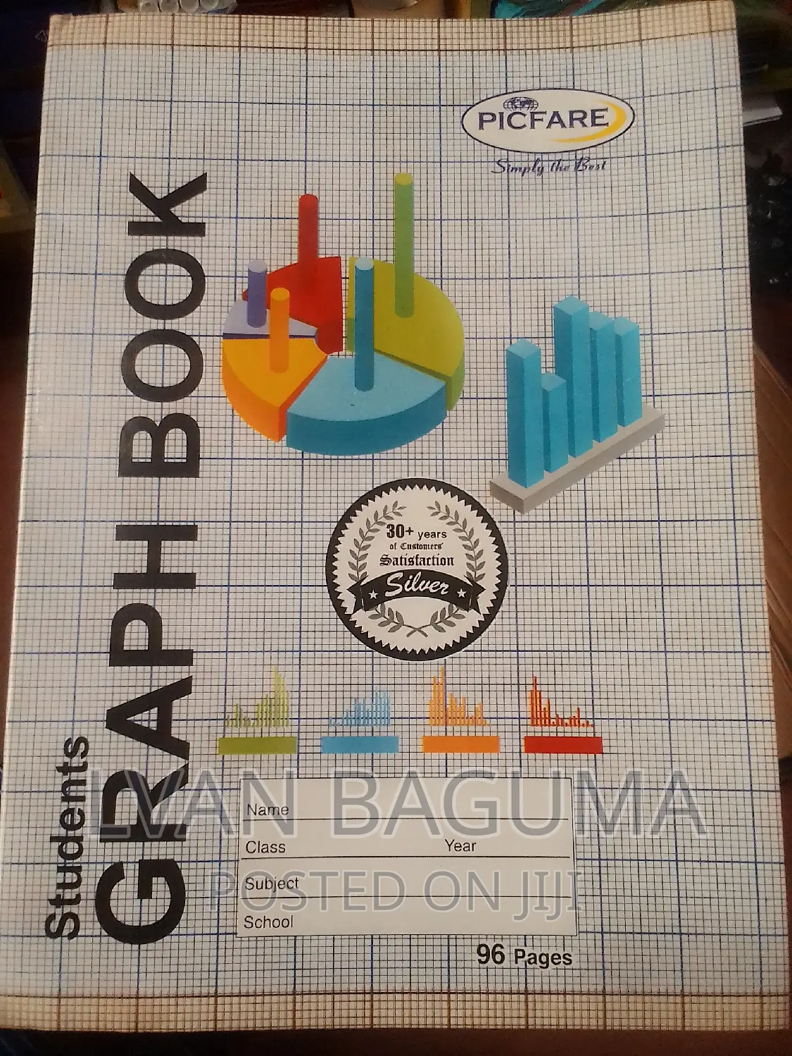 Student Graph Books 96 Pages - Different Brands