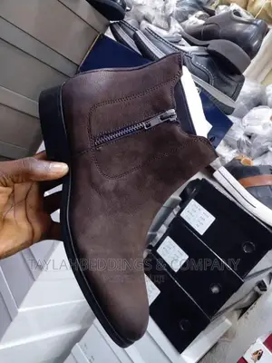 Woodland Men's Brown Black Ankle Boot