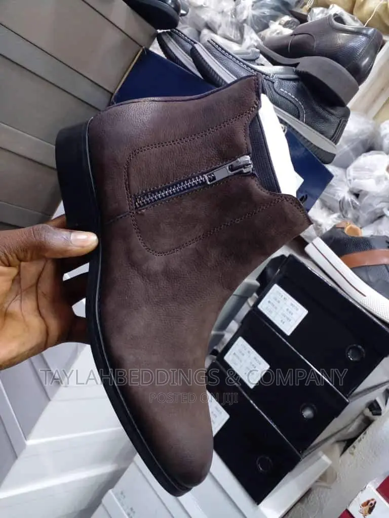 Woodland Men's Brown Black Ankle Boot