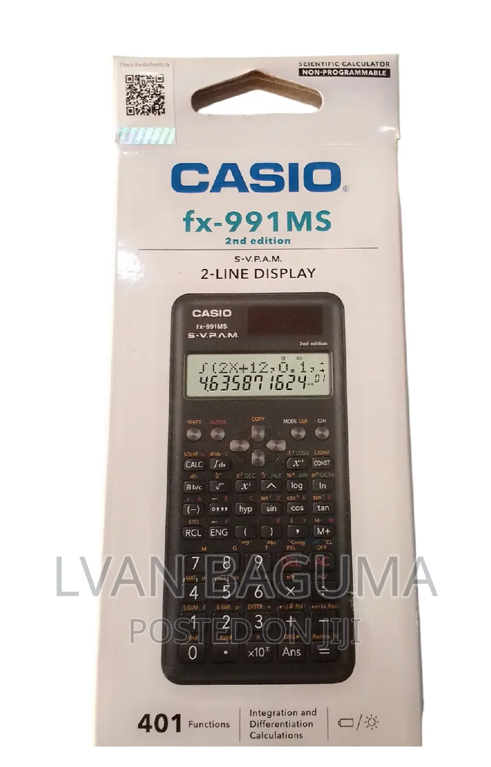 Original Casio Fx-991ms Scientific Calculator - 2nd Edition