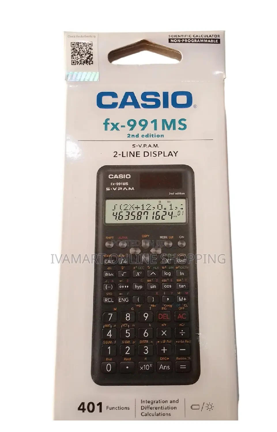 Casio Fx-991ms Scientific Calculator - 2nd Edition