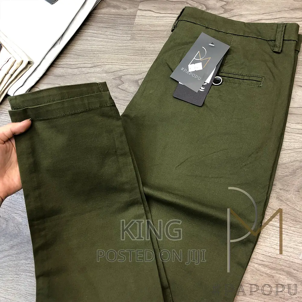 Kaki Trouser. Green. Stretcher
