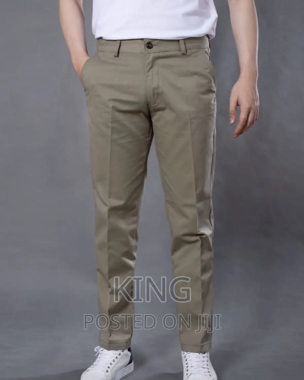 Kaki Trouser. Stretcher. Black or Kaki Colour