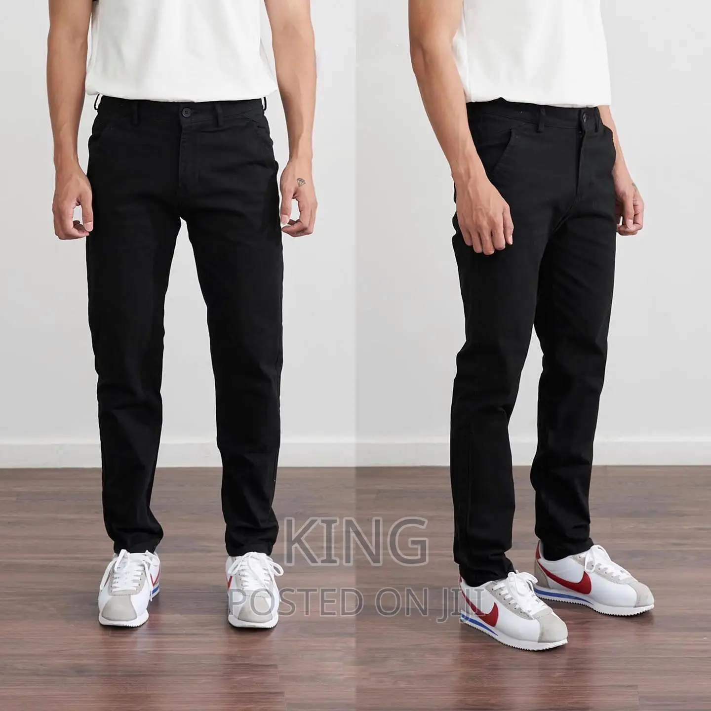 Kaki. Black and Coffee Brown Trouser