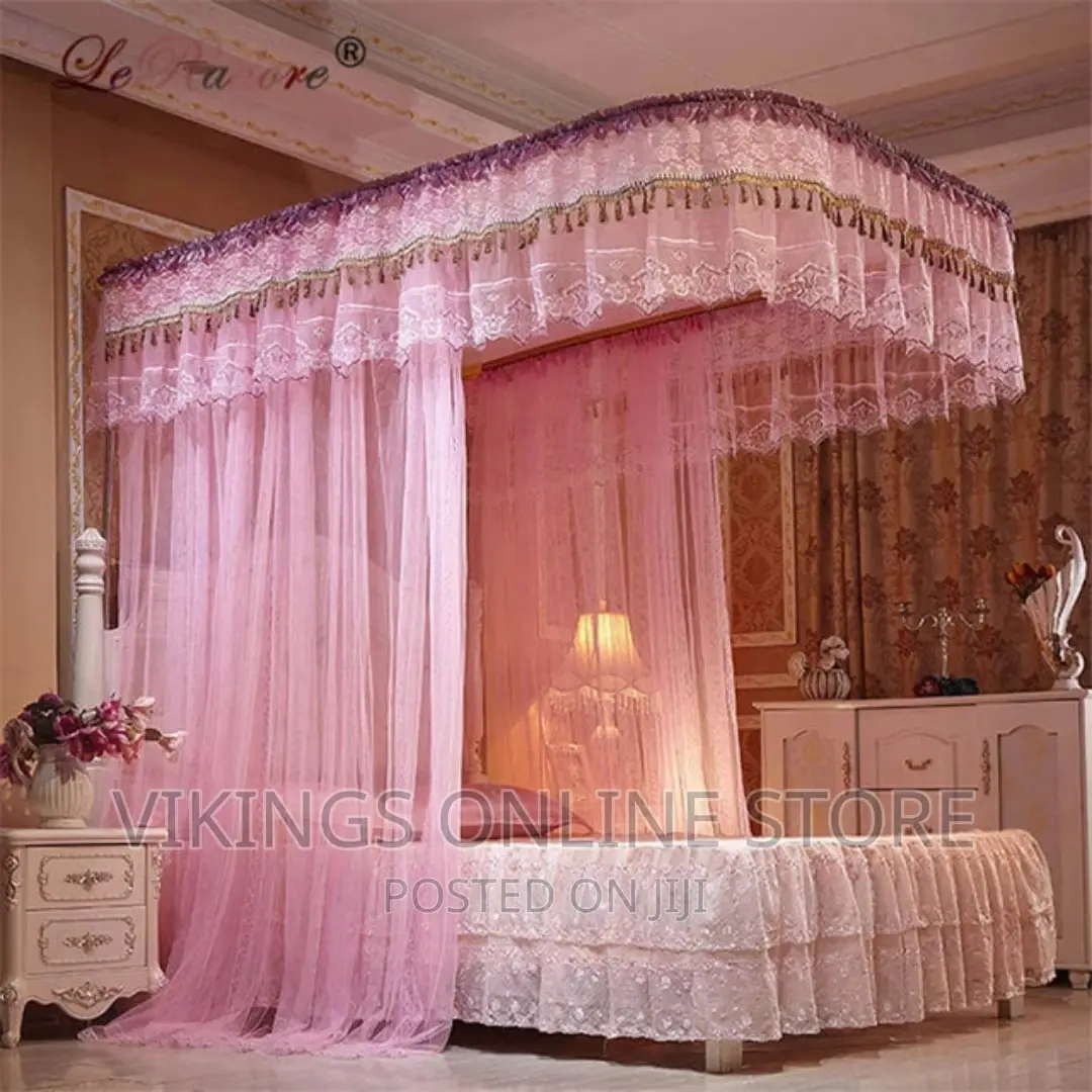 5*6 Two Stand High Quality Mosquito Net-Pink