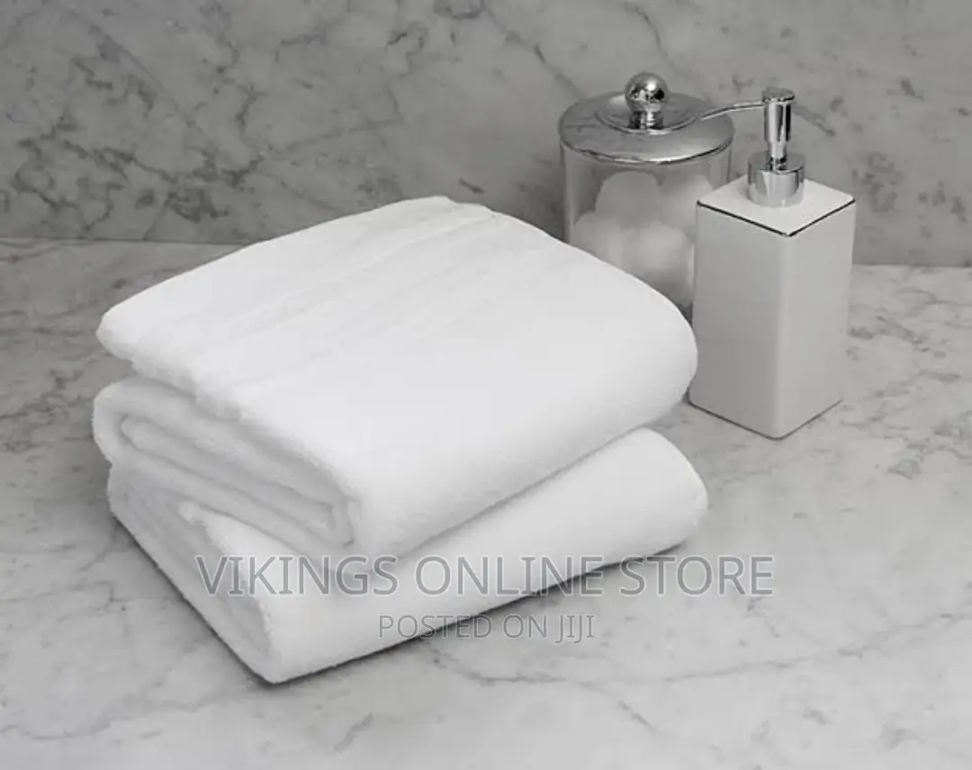 Pack of 2 Polo White Pure Cotton Towels