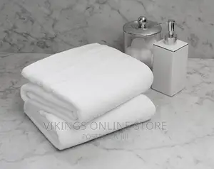 Pack of 2 Polo White Pure Cotton Towels