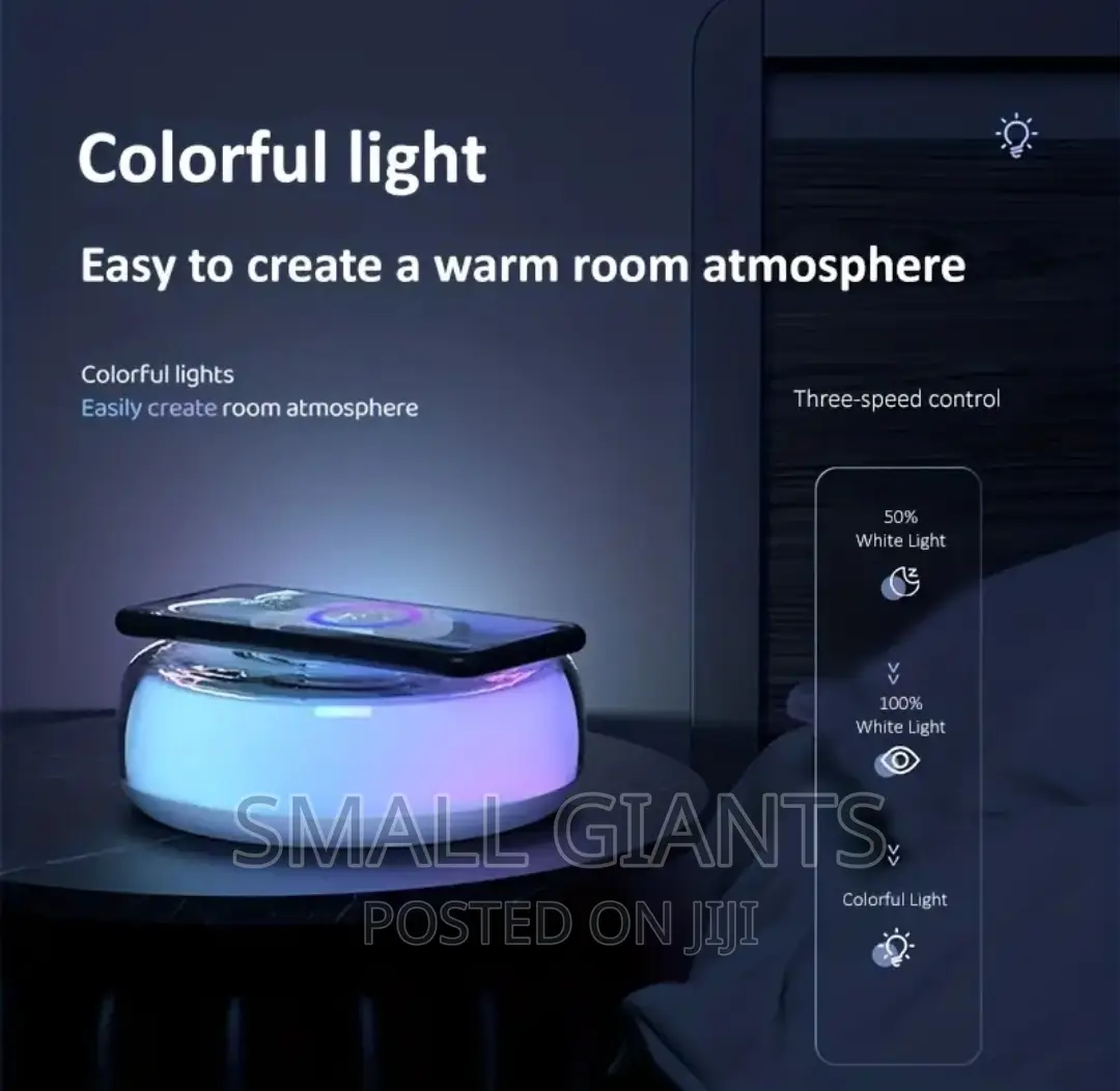 Led Colorful Night Light Wireless Charger
