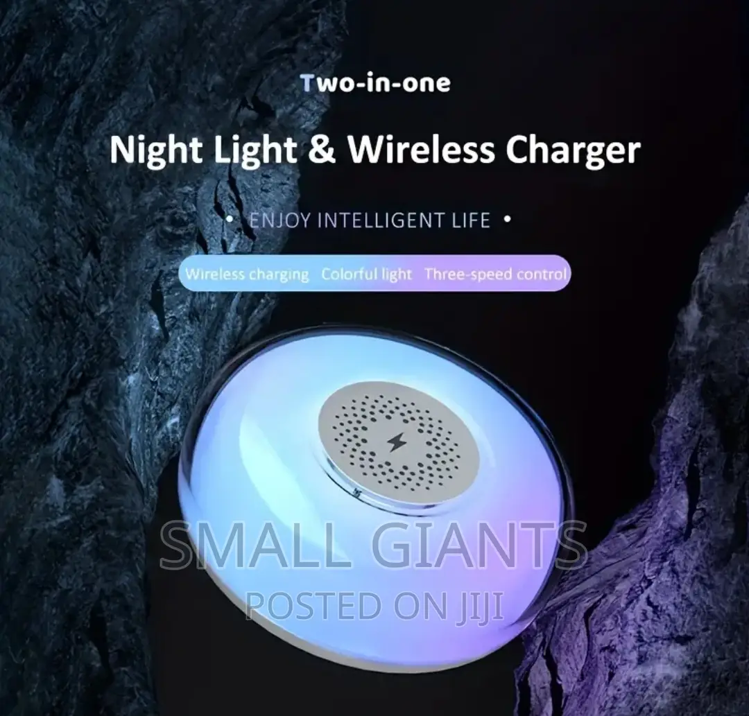 Led Colorful Night Light Wireless Charger
