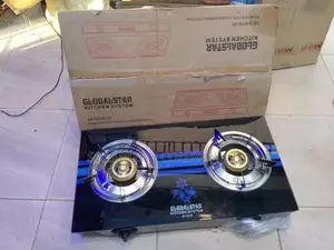 Two Burner Glass Gas Plate