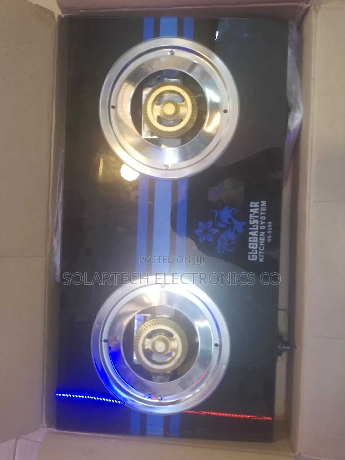Two Burner Glass Gas Plate