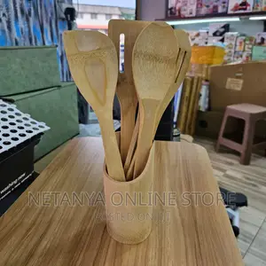 5pcs Wooden Kitchen Spoon Set