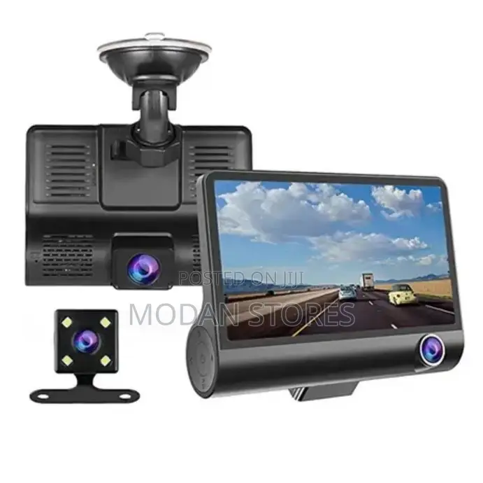 Car Camera Black Box 3channel Camera. 500d Car DVR