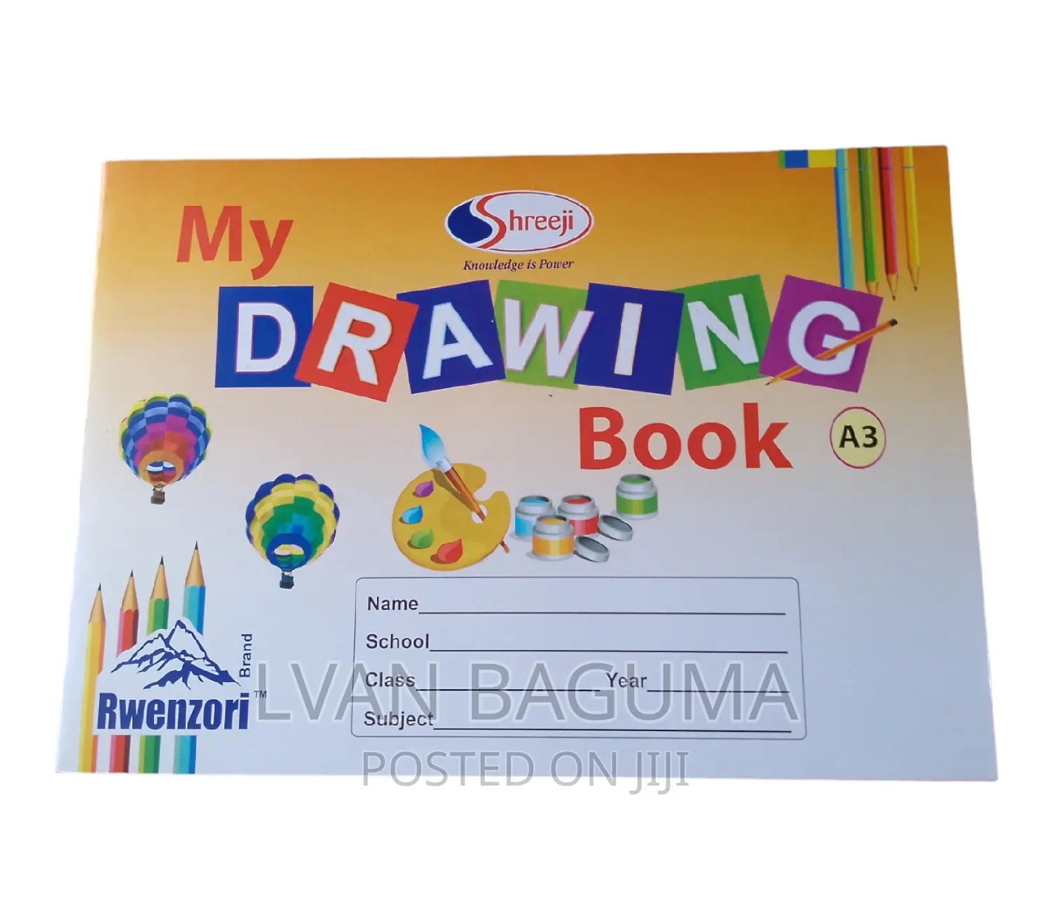 Drawing Books - Size A3, Different Brands.