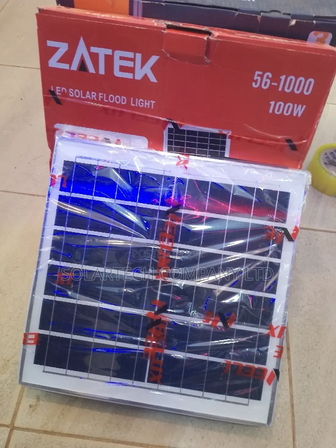 100w Zatek Solar Flood Lights